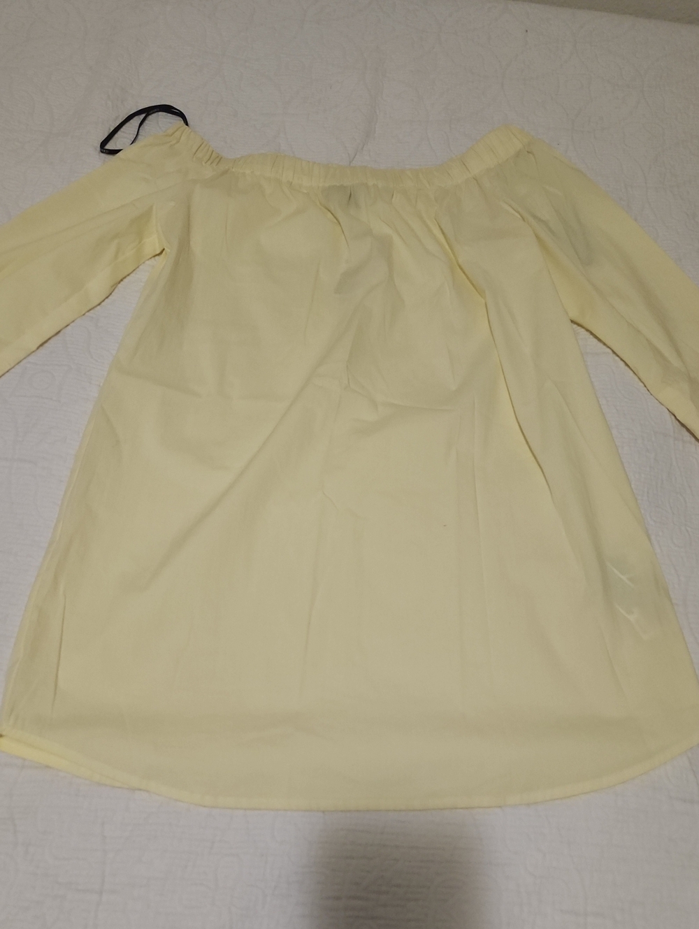Forever 21 Pale Yellow Off-Shoulder Dress